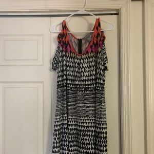 Tribal print maxi dress